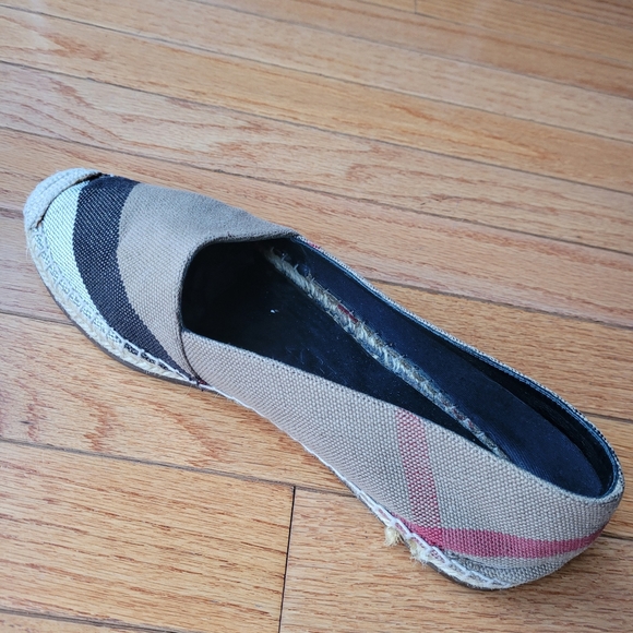Burberry Hodgeson House Check Canvas Espadrilles Size 8 ( Authentic) - Picture 3 of 7